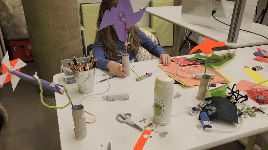 Workshop participants at the New Media Gallery Art + Technology Lab